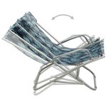 vidaXL Chaises à bascule lot de 2 Acier Motif de feuilles