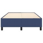 vidaXL Cadre de lit sans matelas bleu 120x200 cm tissu