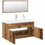 vidaXL Ensemble de meubles salle de bain 3 Pièces bois d'ingénierie