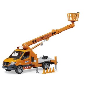 Bruder 02679 - MB Sprinter avec plateforme de travail et module son + lumière