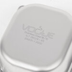 Bac gastro inox 18/10 gn 1/6 - p 65 mm - vogue -  - acier inoxydable1162 x65x176mm