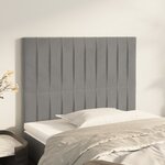 vidaXL Têtes de lit 2 Pièces Gris clair 90x5x78/88 cm Velours