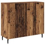 vidaXL Buffet Marron 90 x 34 x 80 cm Bois d'ingénierie