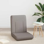 vidaXL Fauteuil de sol ajustable Taupe Tissu