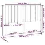 vidaXL Tête de lit 145 5x4x100 cm Bois massif de pin