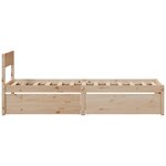 vidaXL Cadre de lit sans matelas 100x200 cm bois massif de pin