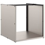VidaXL Étagère à bois 40x40x40 cm acier résistant aux intempéries