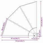 vidaXL Écran de confidentialité pour balcon Anthracite 115 x 115 cm