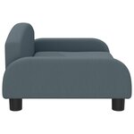 vidaXL Canapé pour enfants gris foncé 70x45x30 cm tissu