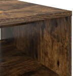 vidaXL Table basse Chêne fumé 60 x 50 x 40 cm Bois d'ingénierie