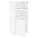 vidaXL Armoire latérale ODDA blanc 40x24x79 cm bois massif pin