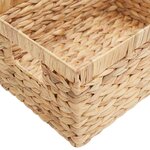 vidaXL Paniers de rangement 3 Pièces Naturel 40 x 30 x 18 cm