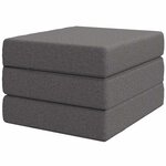 vidaXL Canapé-lit pliable 75 x 67 x 45 cm Gris clair