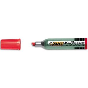 Marqueur Permanent MARKING ONYX 1481 Pointe Biseau 2 7 à 6 2 mm Rouge BIC