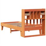 vidaXL Cadre de lit sans matelas cire marron 100x200cm bois pin massif