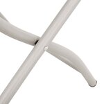 vidaXL Chaise de jardin pliante 2 Pièces Beige 42 x 52 x 82 cm