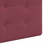 vidaXL Tête de lit suspendue Bordeaux Tissu