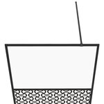 vidaXL Paroi de douche avec verre ESG transparent 100x195 cm Noir