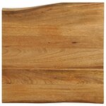 vidaXL Dessus de table 60x60x3 8 cm bord vivant bois massif manguier