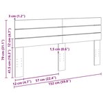 vidaXL Tête de lit 150 cm bois massif de chêne