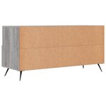 vidaXL Meuble TV sonoma gris 102x36x50 cm bois d'ingénierie