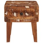 vidaXL Tables d'appoint Multicolore bois de récupération massif