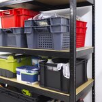 Pack and Move - Bac Gerbable - Charge 20 kg - 60 x 40 x 32 cm - Stockage  Rangement  Outils  Bricolage - Résistant - Réutilisable - 60L