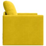 vidaXL Canapé-Lit Jaune foncé 74 x 77 x 81 cm Velours
