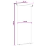 vidaXL Store latéral de balcon 100  polyester fer acier