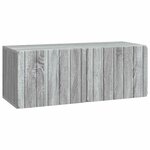 vidaXL Meuble TV mural 78 5 x 31 x 30 cm Sonoma gris Bois d'ingénierie