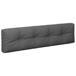 vidaXL Coussins de palette 2 Pièces anthracite tissu