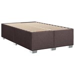 vidaXL Sommier à lattes de lit avec matelas Marron foncé 90x190 cm