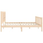 vidaXL Cadre de lit sans matelas 200x200 cm bois massif