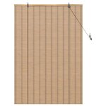vidaXL Store enrouleur Autre Marron Clair 100 x 160 cm Bambou