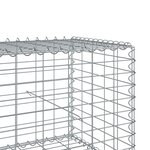 vidaXL Panier gabion avec couvercle 300x50x50 cm fer galvanisé