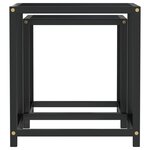 vidaXL Tables à thé 2 Pièces MDF Noir