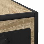 vidaXL Table de chevet Chêne sonoma 41.5 x 26 x 60.5 cm