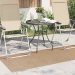 vidaXL Tapis de surface HUARTE Naturel 150 x 80 cm Polyester