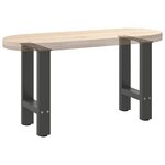 vidaXL Pieds de table basse Anthracite 2 pièces 28 x (42-43) cm Acier