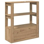 vidaXL Buffet chêne artisanal 30 x 80 x 90 cm Bois d'ingénierie
