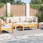 vidaXL Tapis de surface Carré HUARTE Crème 240 x 240 cm Polyester