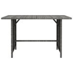 vidaXL Salon de jardin 10 Pièces avec coussins Résine tressée Gris