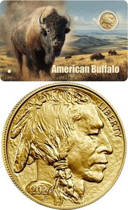 Monnaie AMERICAN BUFFALO 1/200 Oz Or 30$ Liberia 2026