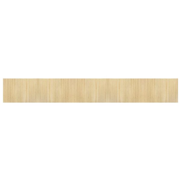 vidaXL Tapis rectangulaire naturel clair 70x500 cm bambou