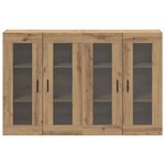 vidaXL Armoires Murailles 2 Pièces chêne artisanal 69 5 x 34 x 90 cm