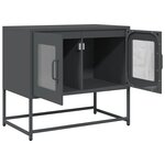 vidaXL Meuble TV anthracite 68x39x60 5 cm acier laminé à froid