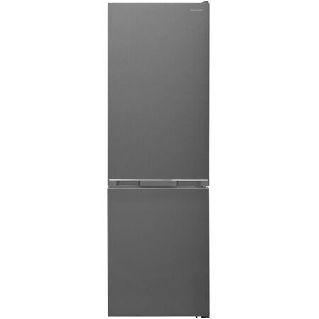 SHARP Réfrigérateur Combiné, 341 L, Linox