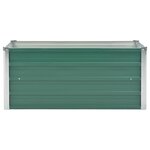 vidaXL Lit surélevé de jardin Acier galvanisé 100x40x45 cm Vert