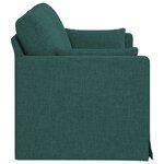 vidaXL Canapé Vert foncé 158 x 78 x 80 cm tissu