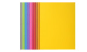 Paquet de 10 chemises ROCK''S 210 g 24x32cm Teintes Vives Assorties EXACOMPTA